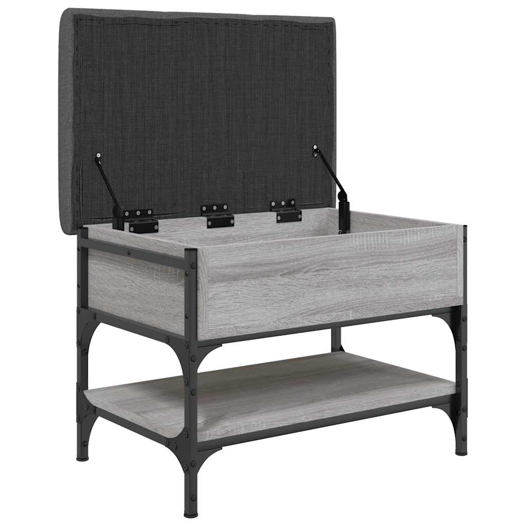 Banc à chaussures sonoma gris 62x42x45 cm bois d'ingénierie - XIOS