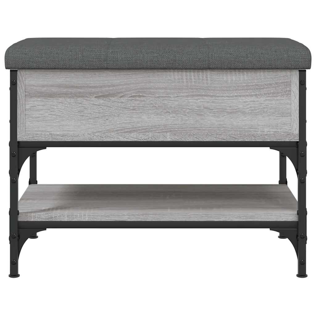 Banc à chaussures sonoma gris 62x42x45 cm bois d'ingénierie - XIOS