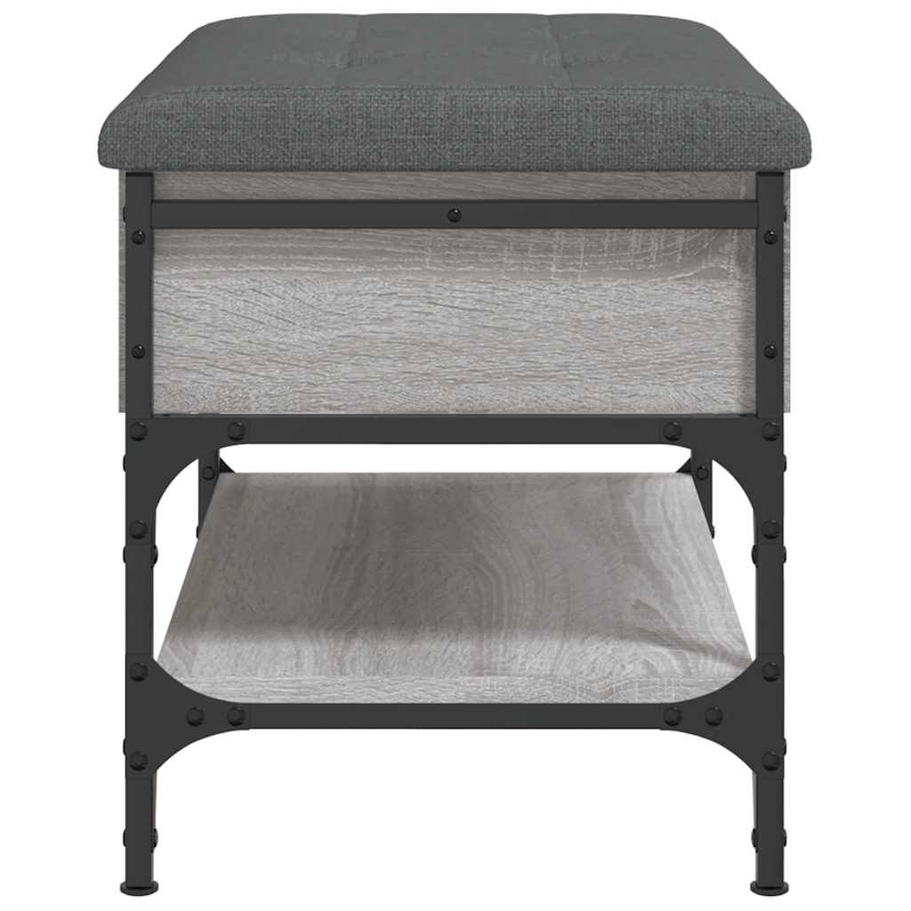 Banc à chaussures sonoma gris 62x42x45 cm bois d'ingénierie - XIOS