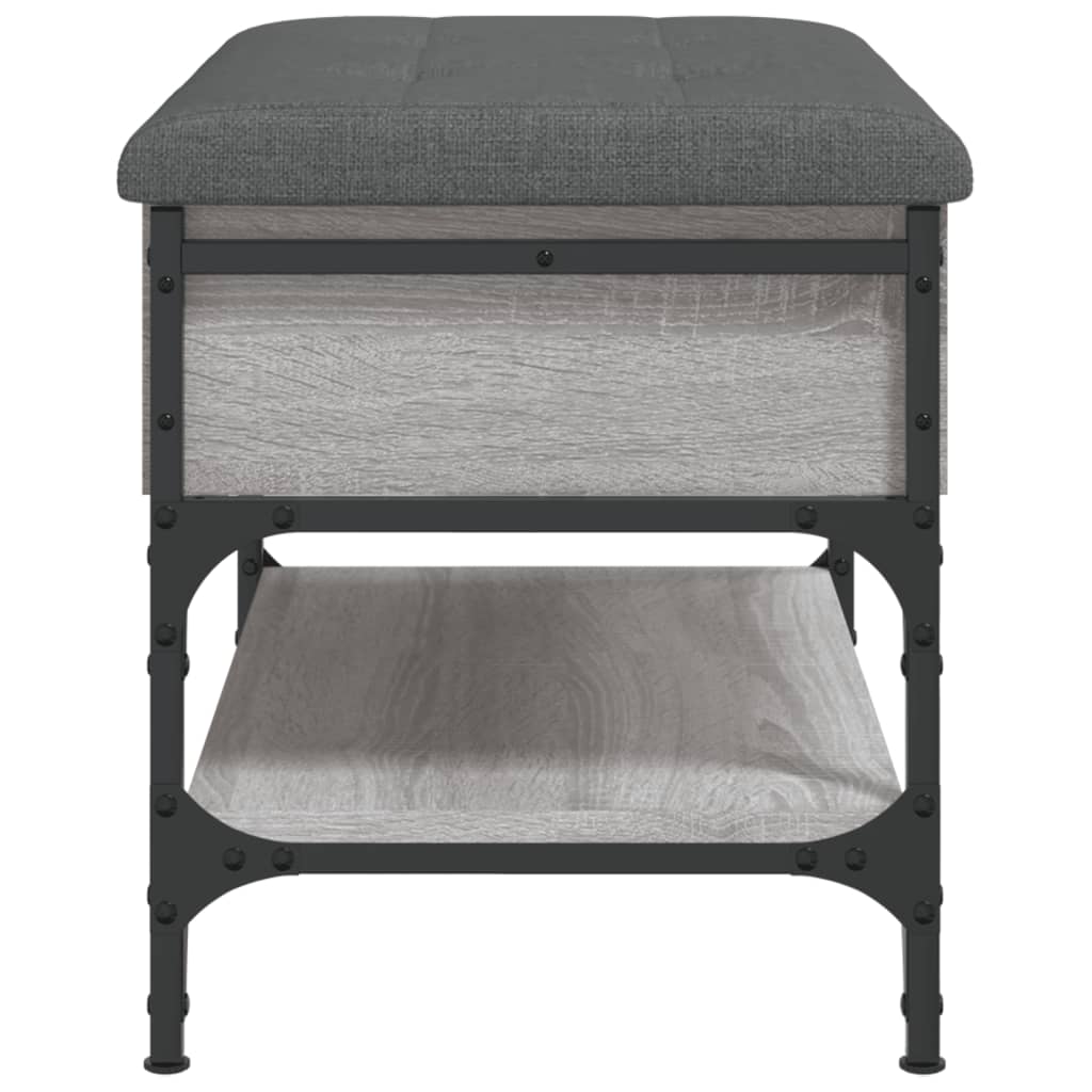 Banc à chaussures sonoma gris 62x42x45 cm bois d'ingénierie - XIOS