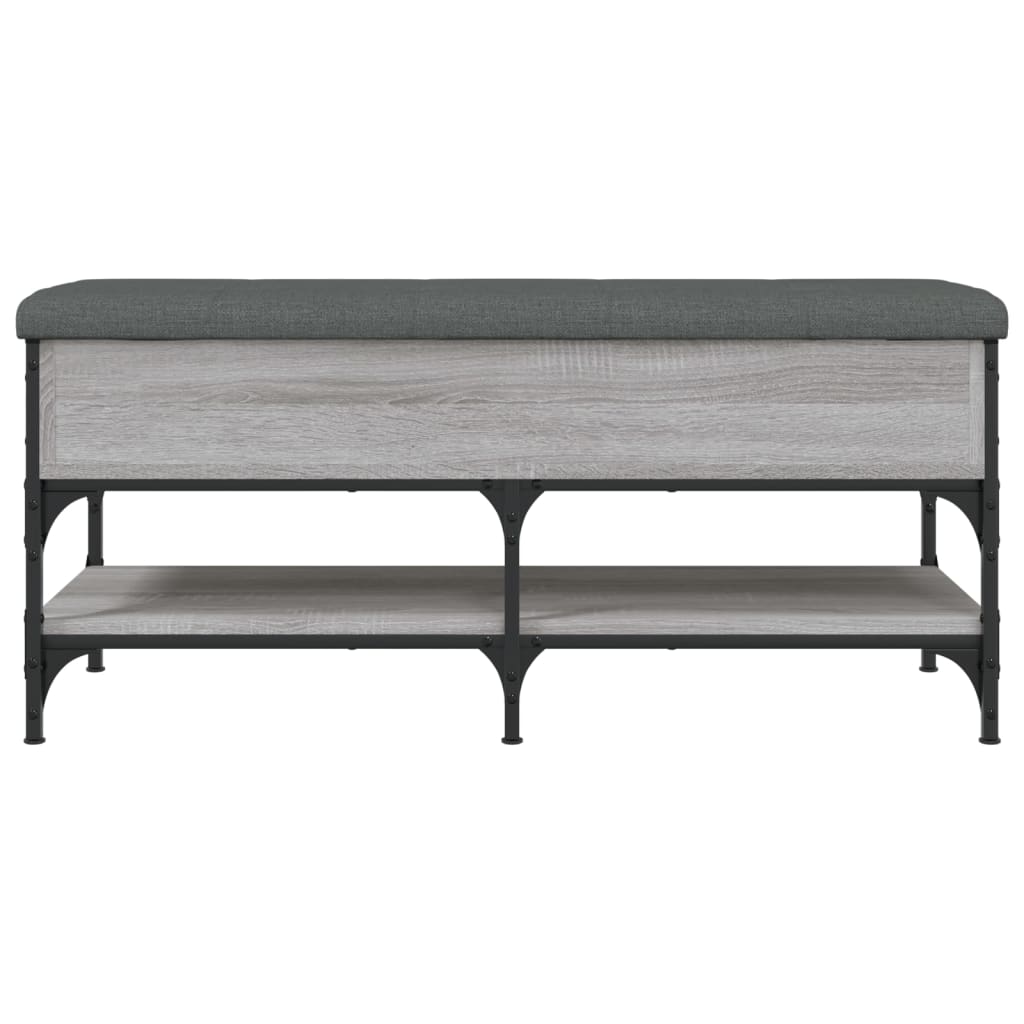 Banc à chaussures sonoma gris 102x42x45 cm bois d'ingénierie - XIOS