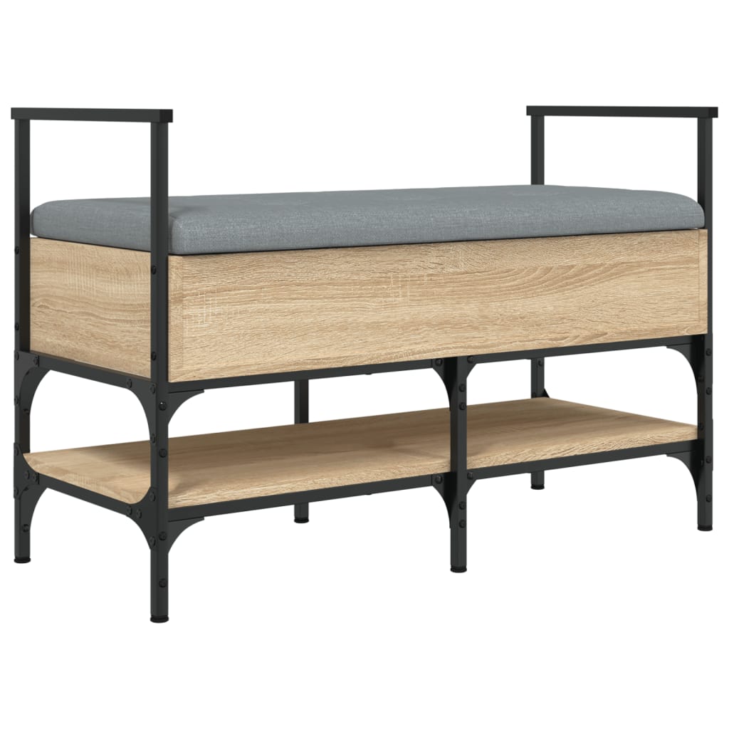 Banc à chaussures chêne sonoma 85,5x42x57,5 cm bois ingénierie - XIOS