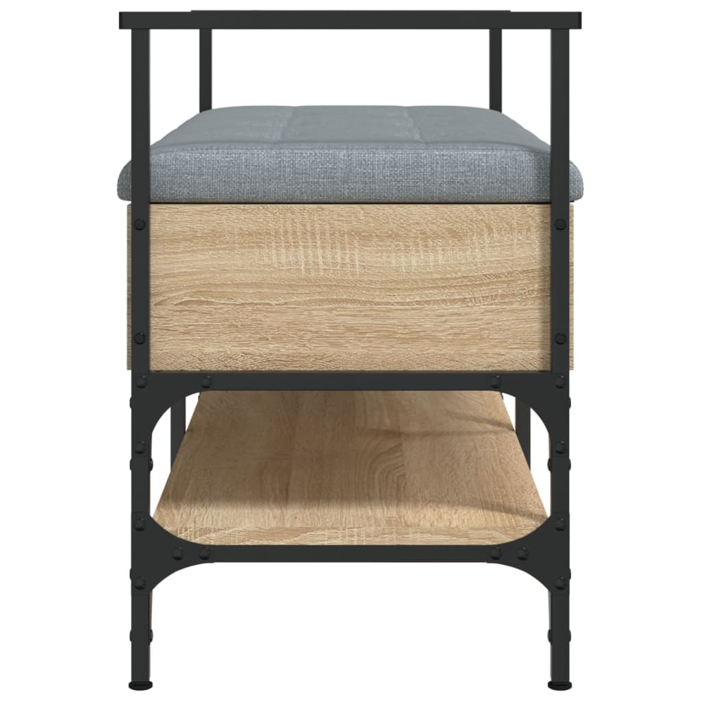 Banc à chaussures chêne sonoma 85,5x42x57,5 cm bois ingénierie - XIOS