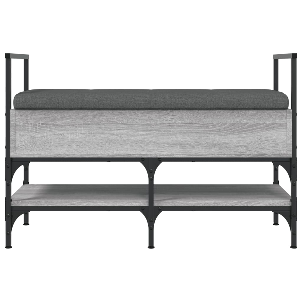 Banc à chaussures sonoma gris 85,5x42x57,5 cm bois d'ingénierie - XIOS