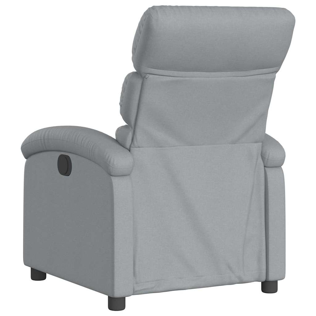 Fauteuil inclinable électrique Gris clair Tissu - XIOS