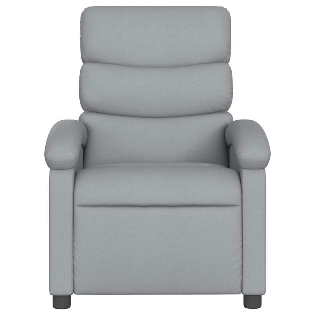 Fauteuil inclinable électrique Gris clair Tissu - XIOS