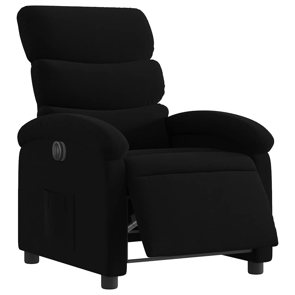 Fauteuil inclinable électrique Noir Tissu - XIOS