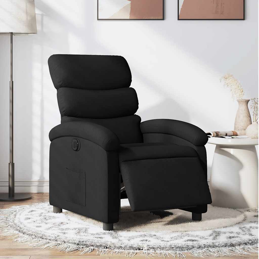 Fauteuil inclinable électrique Noir Tissu - XIOS
