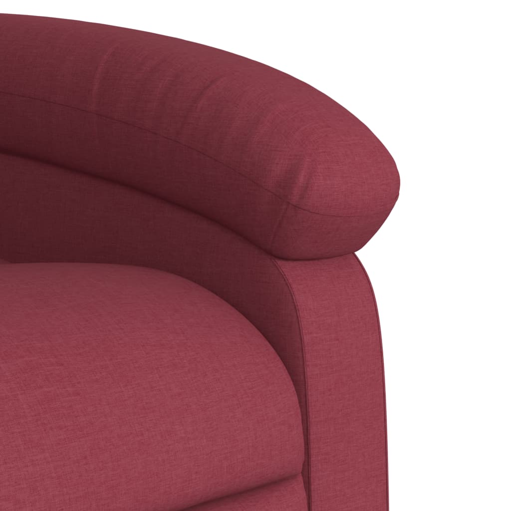 Fauteuil inclinable électrique Rouge bordeaux Tissu - XIOS