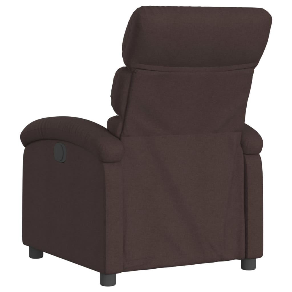 Fauteuil inclinable électrique Marron foncé Tissu - XIOS