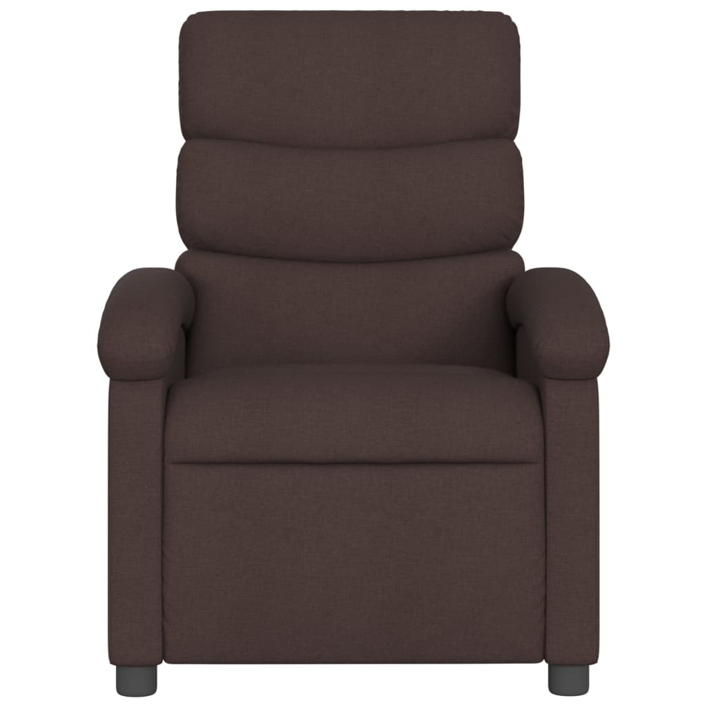 Fauteuil inclinable électrique Marron foncé Tissu - XIOS