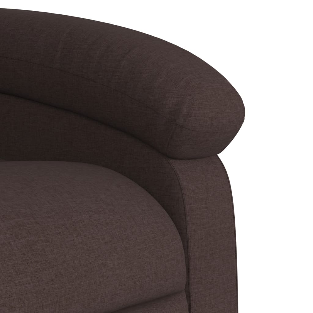 Fauteuil inclinable électrique Marron foncé Tissu - XIOS