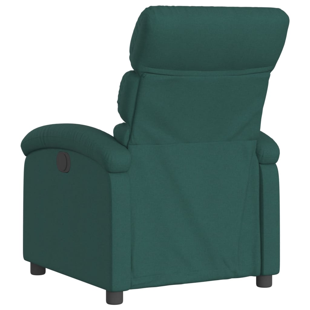 Fauteuil inclinable électrique Vert foncé Tissu - XIOS