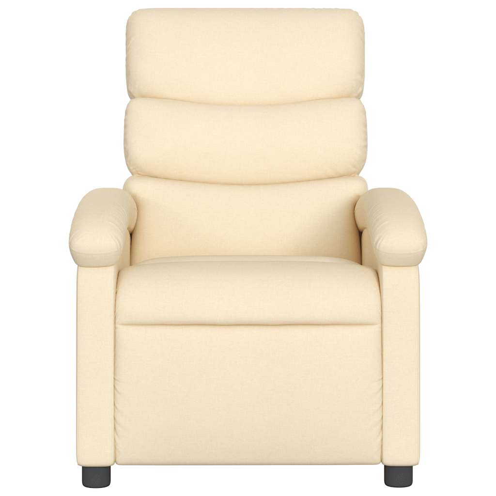 Fauteuil inclinable électrique Crème Tissu - XIOS