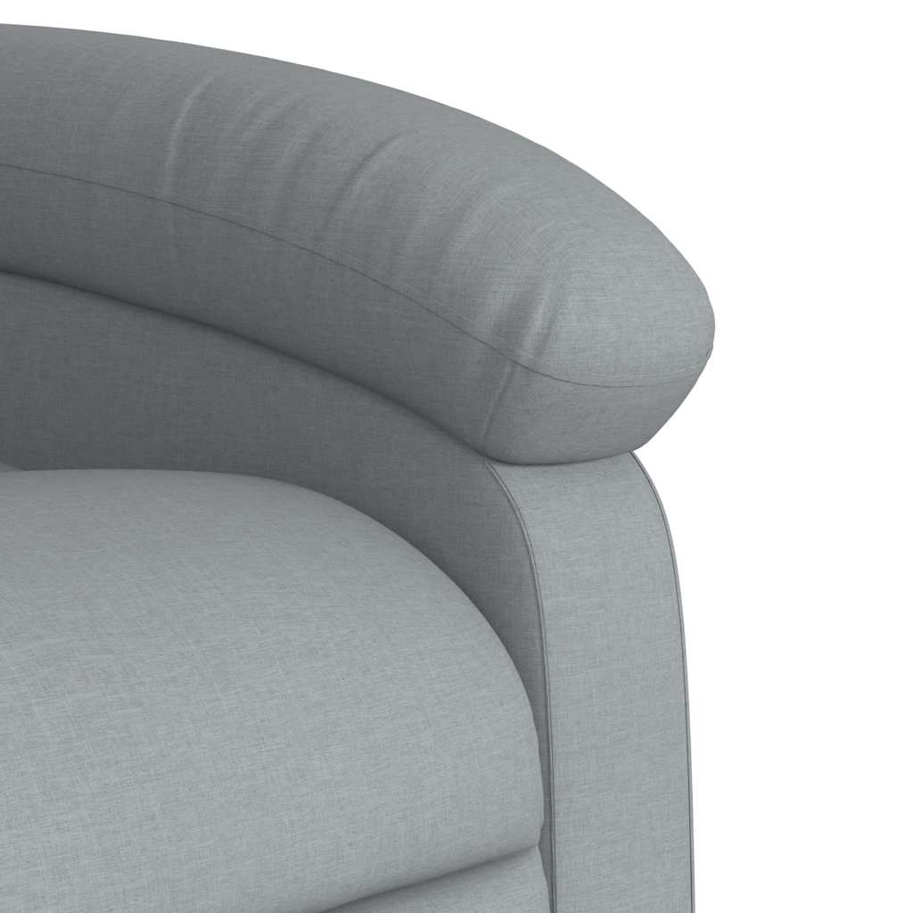 Fauteuil de massage inclinable électrique gris clair tissu - XIOS