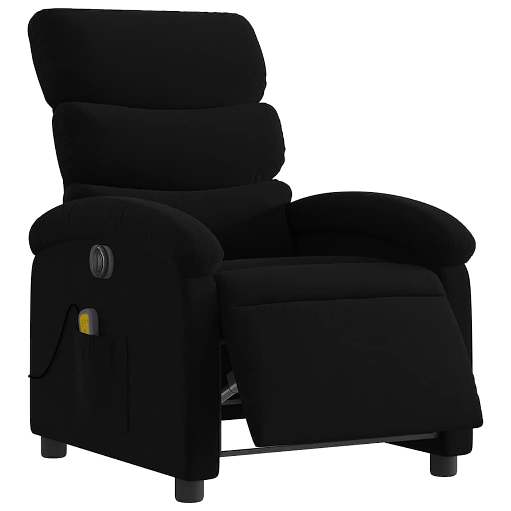 Fauteuil de massage inclinable électrique Noir Tissu - XIOS