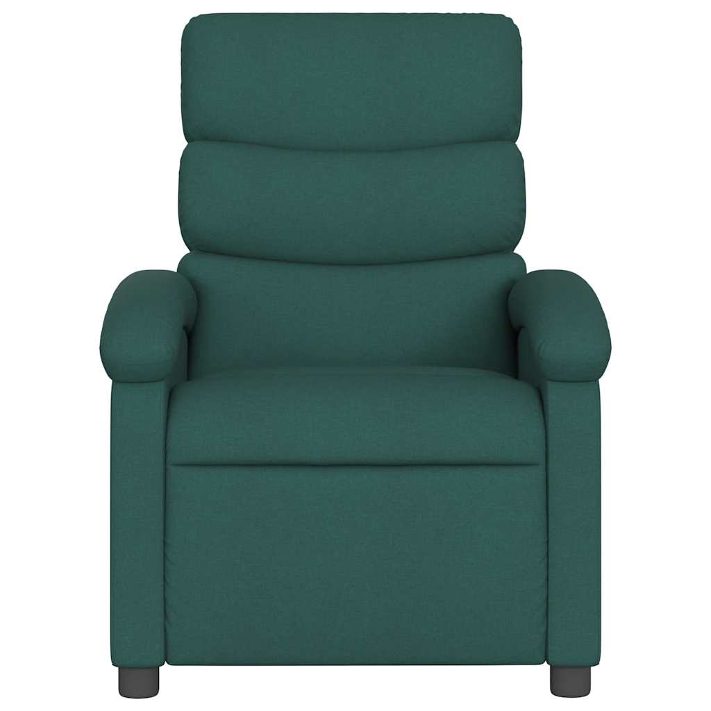 Fauteuil de massage inclinable électrique Vert foncé Tissu - XIOS