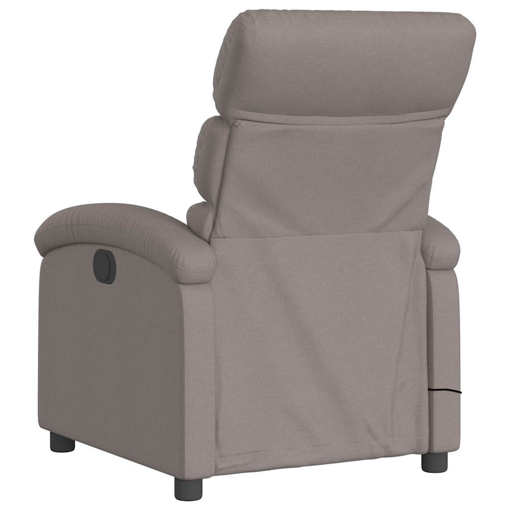 Fauteuil de massage inclinable électrique Taupe Tissu - XIOS