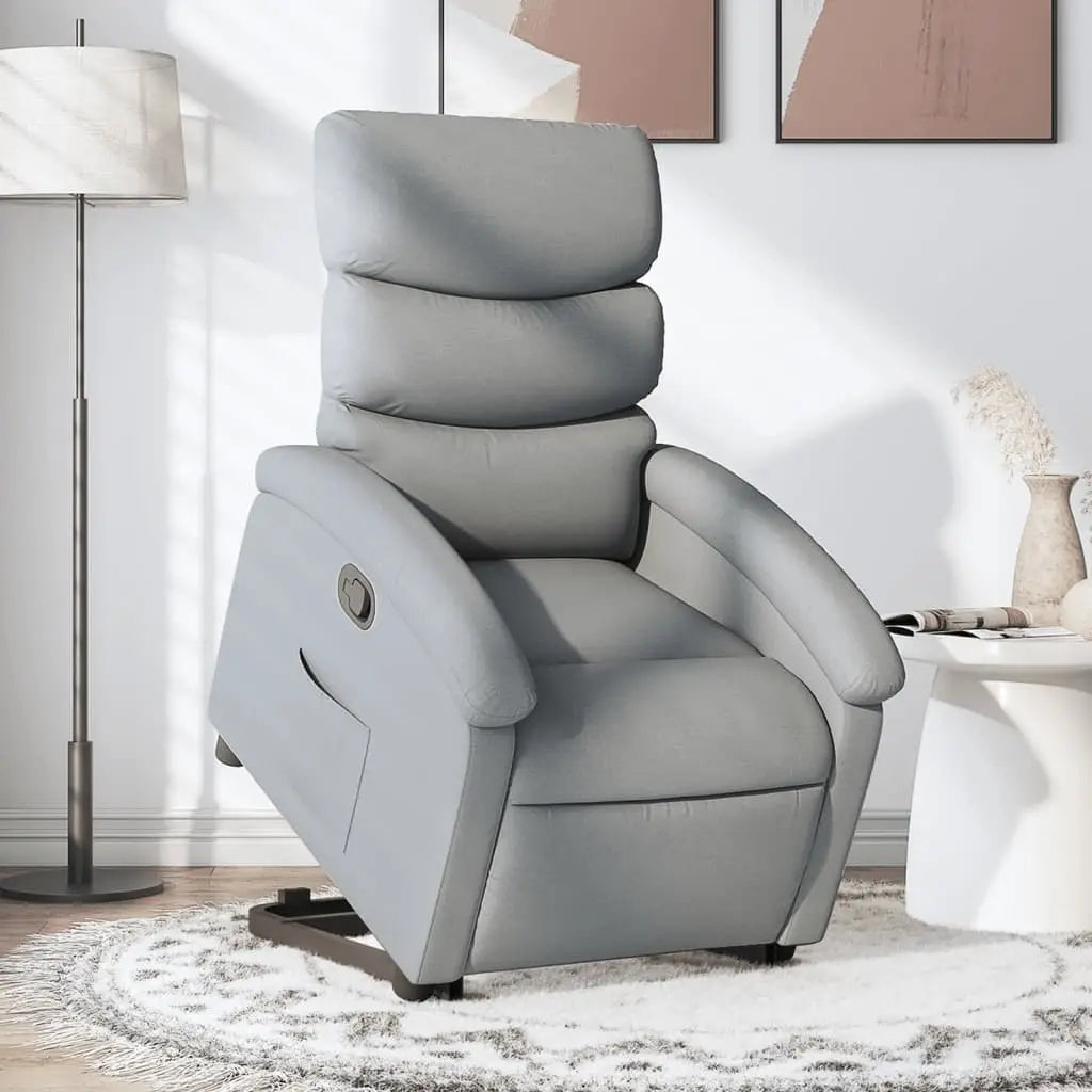Fauteuil inclinable Gris clair Tissu - XIOS