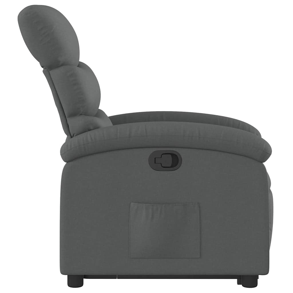 Fauteuil inclinable Gris foncé Tissu - XIOS