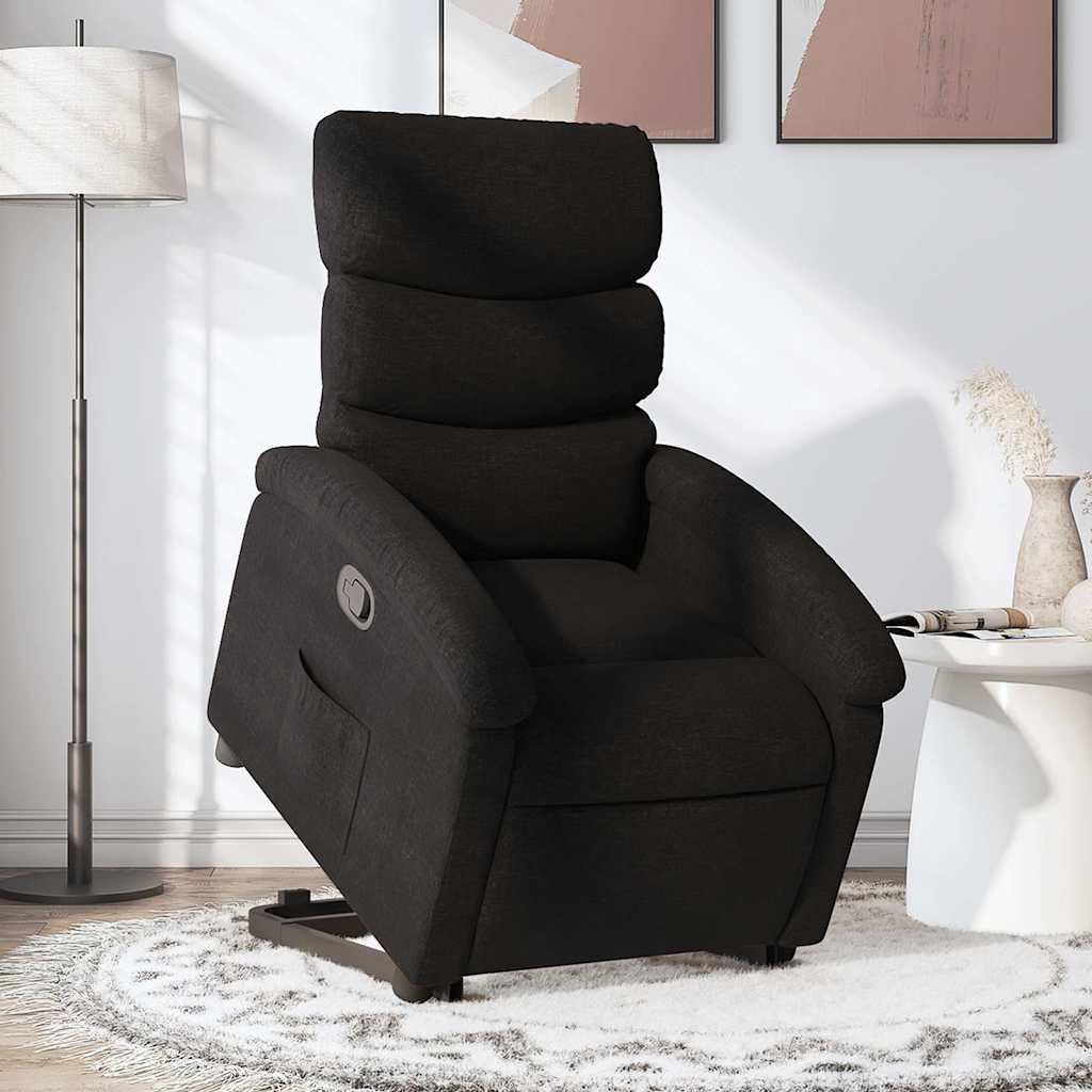 Fauteuil inclinable noir tissu - XIOS