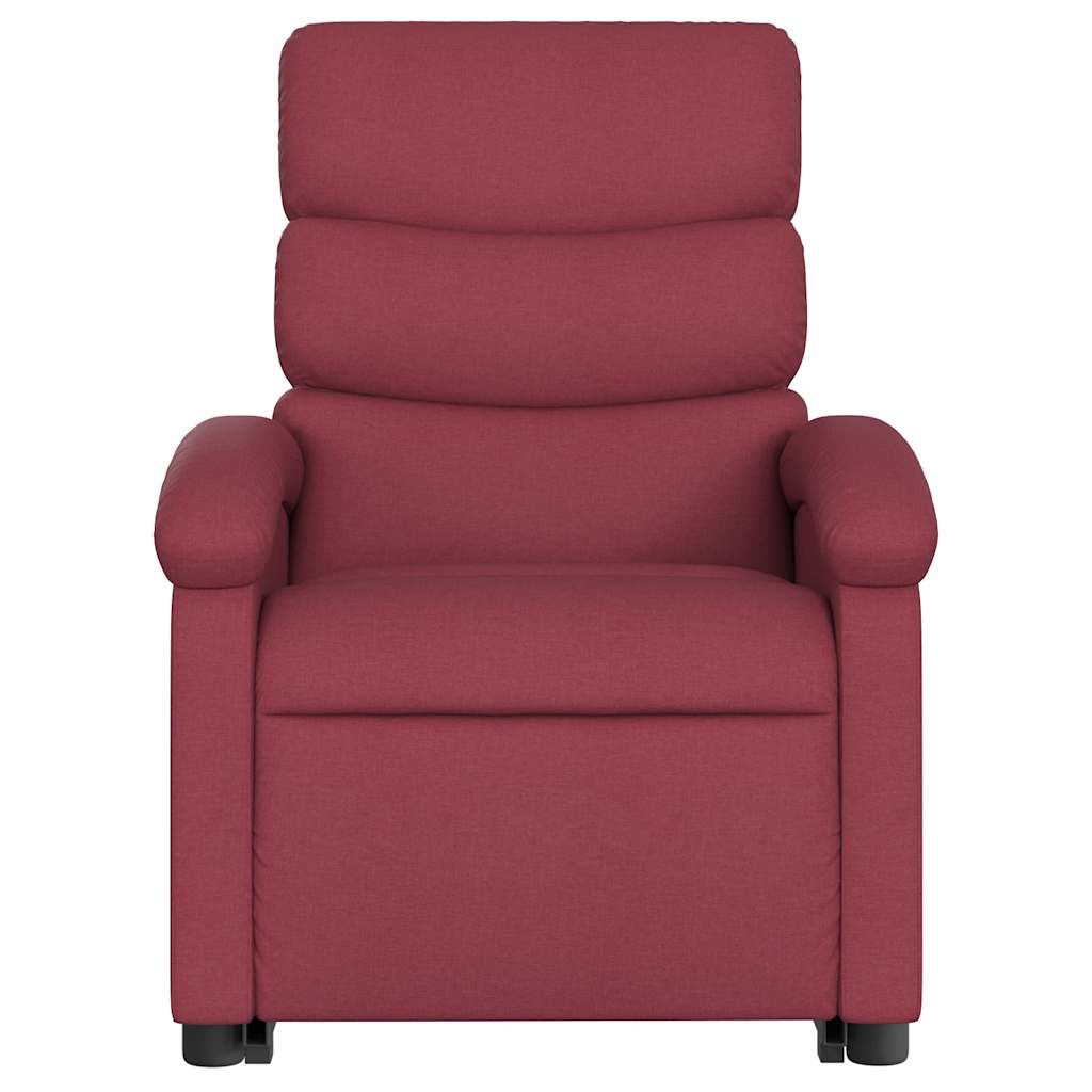 Fauteuil inclinable rouge bordeaux tissu - XIOS