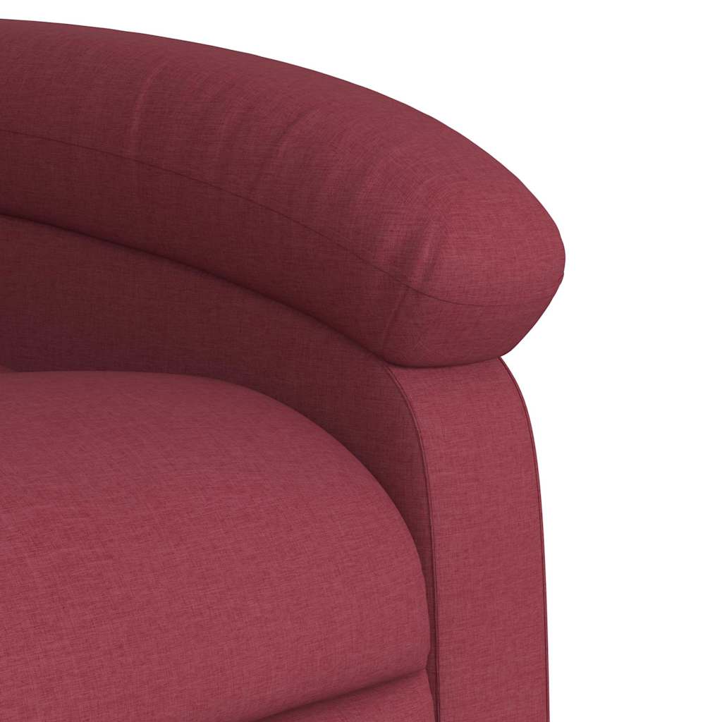 Fauteuil inclinable rouge bordeaux tissu - XIOS