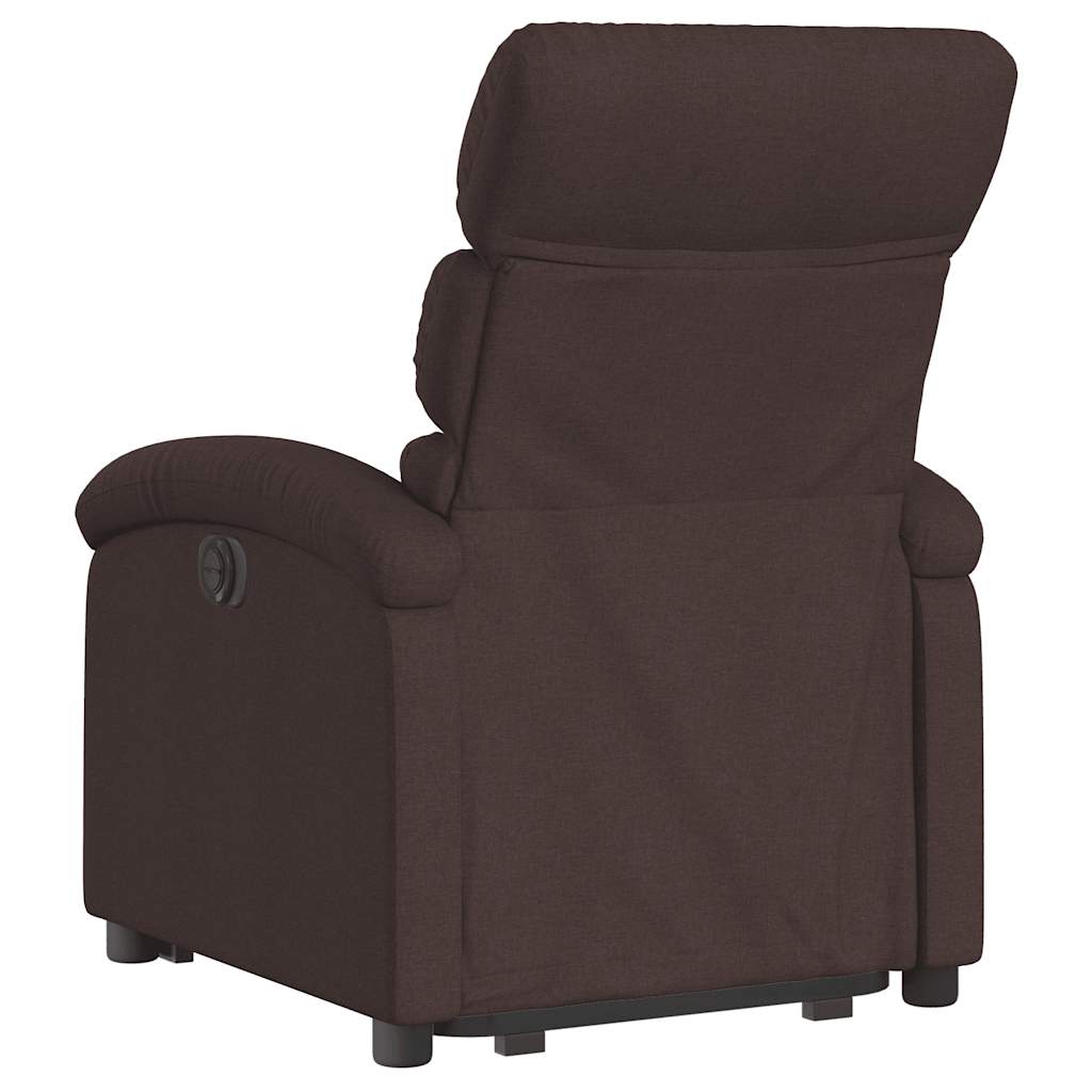 Fauteuil inclinable marron foncé tissu - XIOS