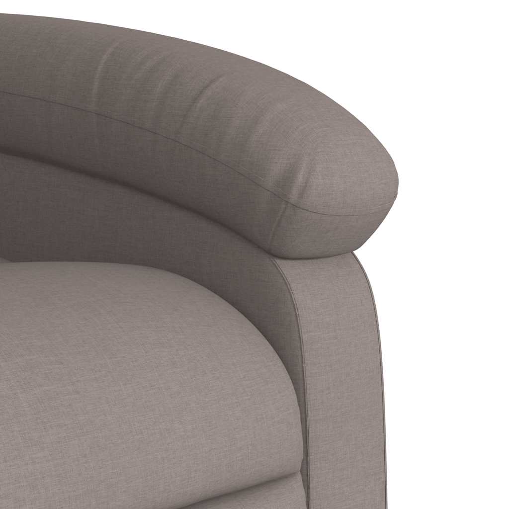 Fauteuil inclinable taupe tissu - XIOS