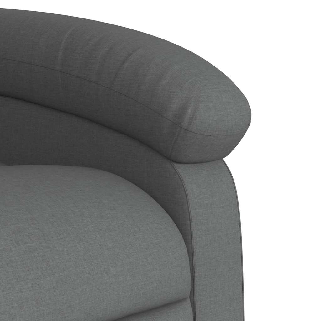 Fauteuil de massage inclinable Gris foncé Tissu - XIOS