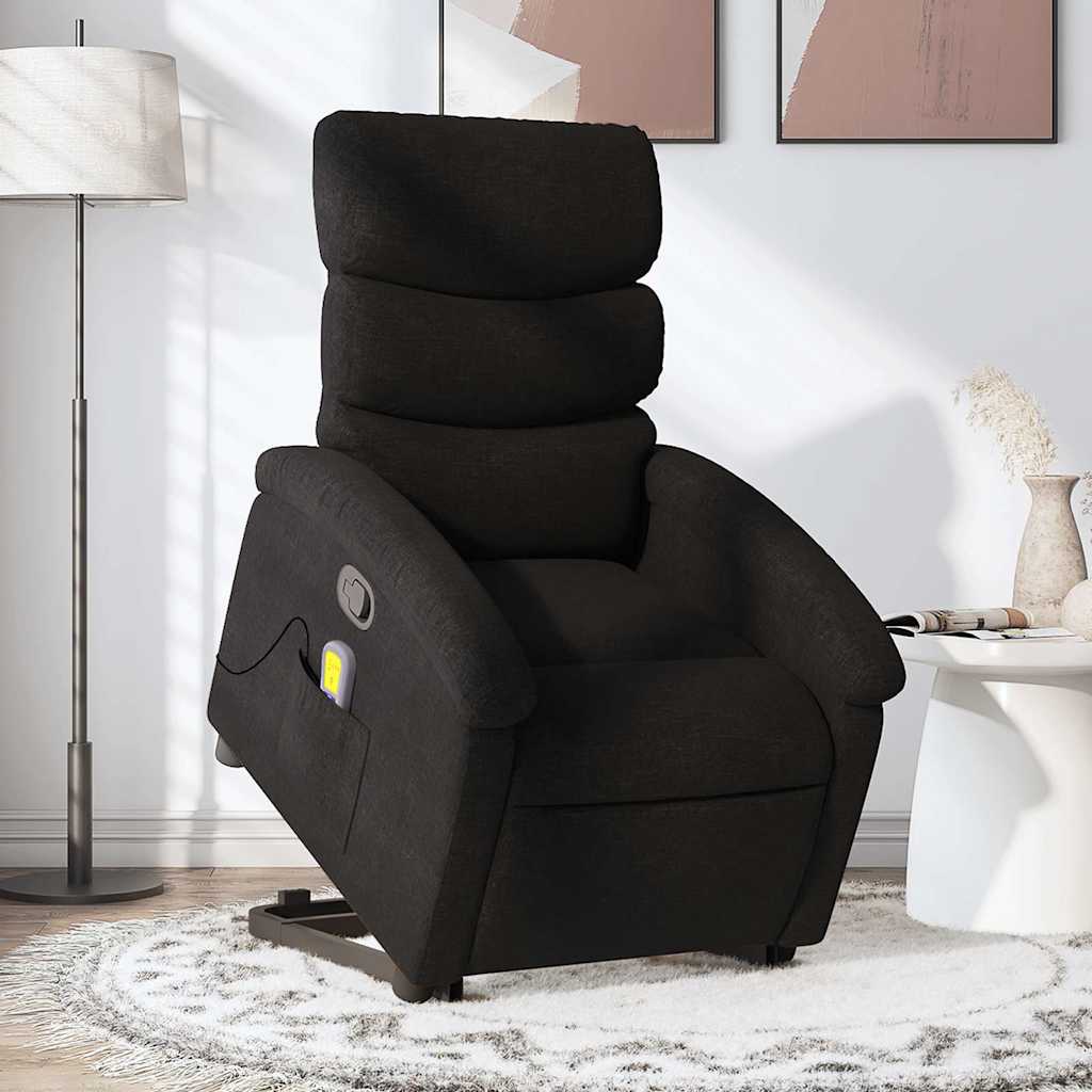 Fauteuil de massage inclinable Noir Tissu - XIOS