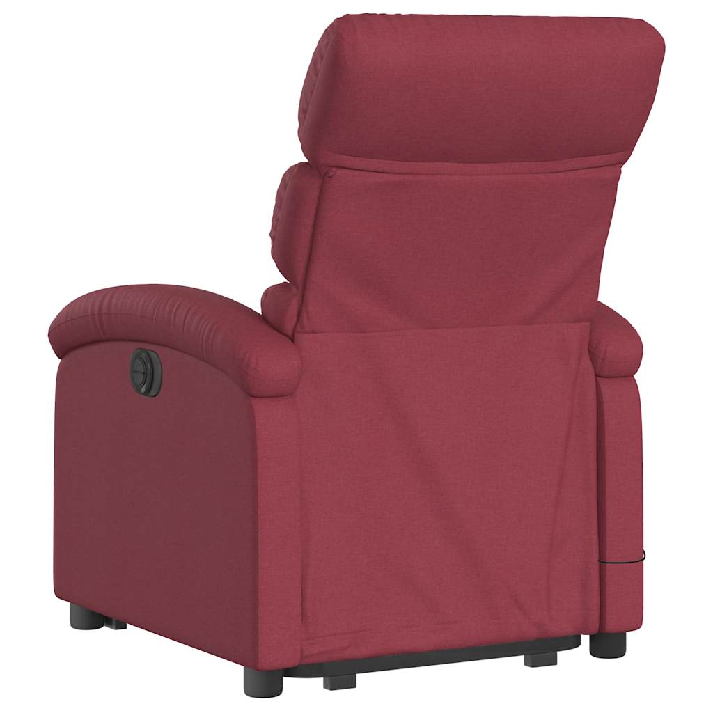 Fauteuil inclinable de massage Rouge bordeaux Tissu - XIOS