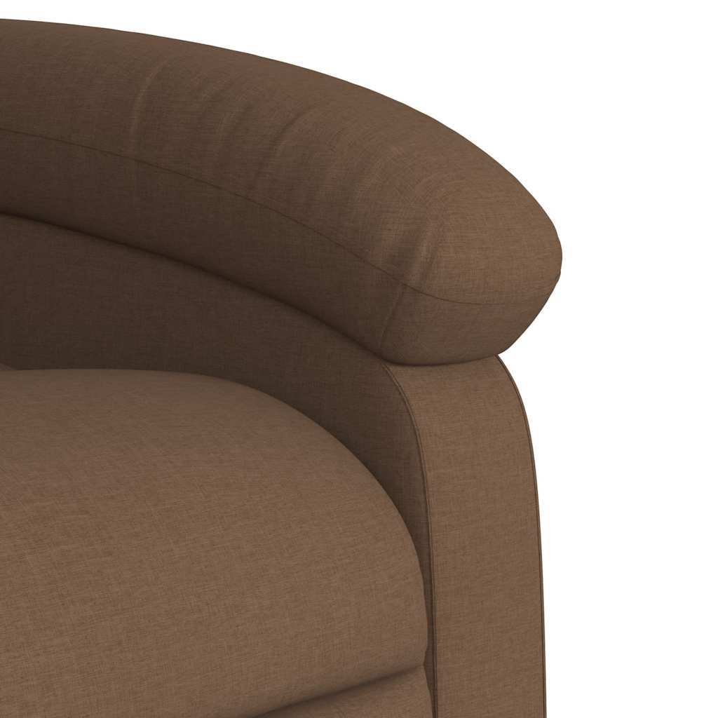 Fauteuil de massage inclinable Marron Tissu - XIOS