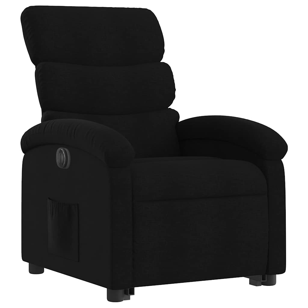 Fauteuil inclinable électrique noir tissu - XIOS