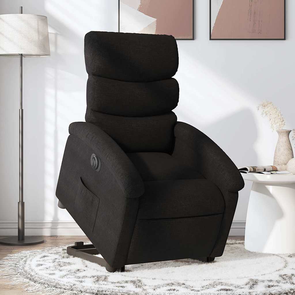 Fauteuil inclinable électrique noir tissu - XIOS