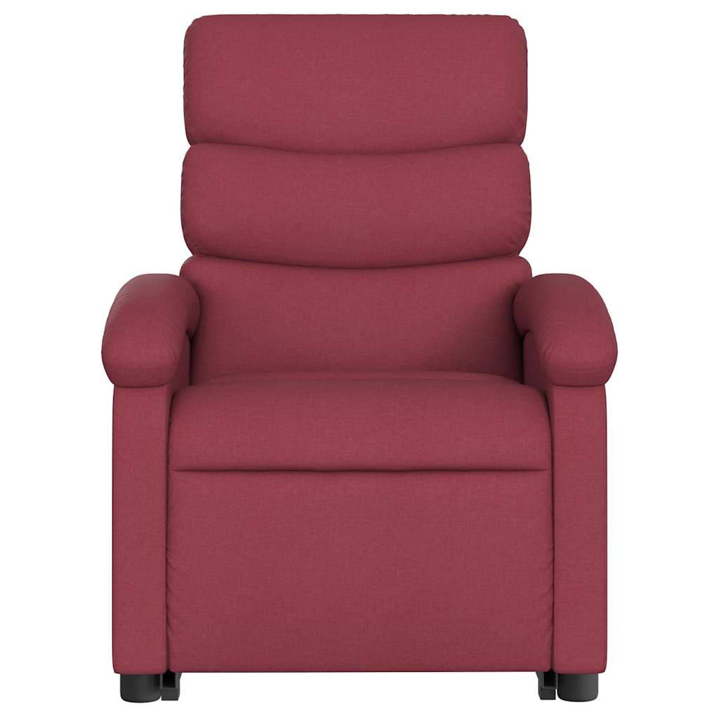 Fauteuil inclinable électrique rouge bordeaux tissu - XIOS