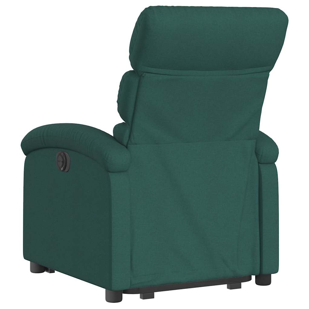 Fauteuil inclinable électrique vert foncé tissu - XIOS