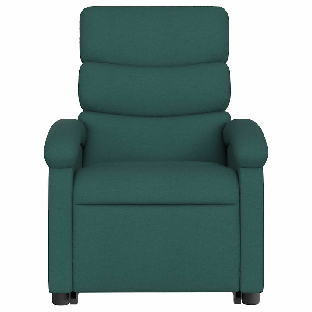 Fauteuil inclinable électrique vert foncé tissu - XIOS
