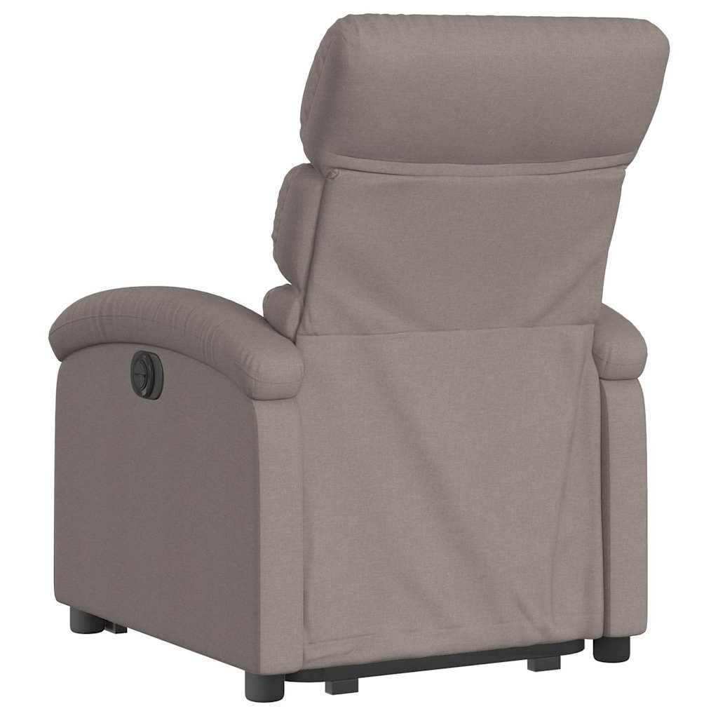 Fauteuil inclinable électrique taupe tissu - XIOS