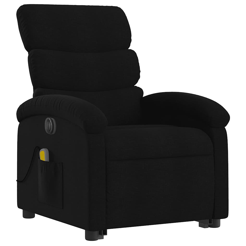 Fauteuil inclinable de massage électrique Noir Tissu - XIOS