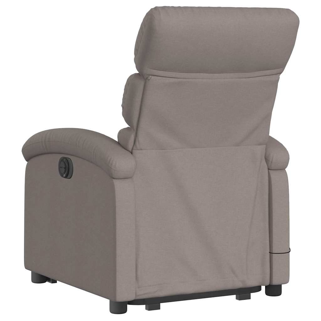 Fauteuil inclinable de massage électrique Taupe Tissu - XIOS
