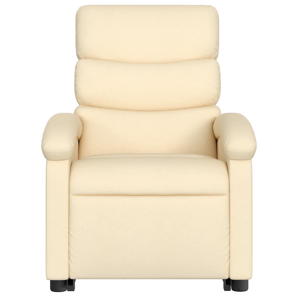 Fauteuil inclinable de massage électrique Crème Tissu - XIOS