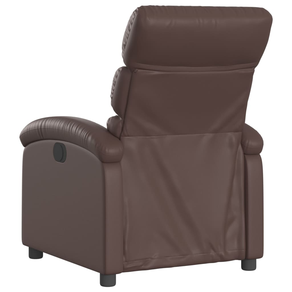 Fauteuil inclinable électrique Marron Similicuir - XIOS