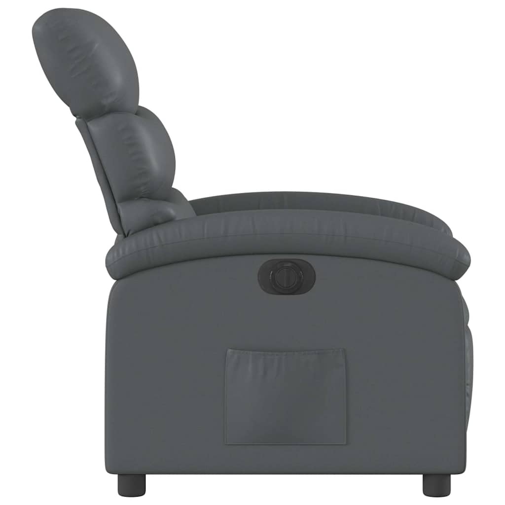 Fauteuil inclinable électrique Gris Similicuir - XIOS