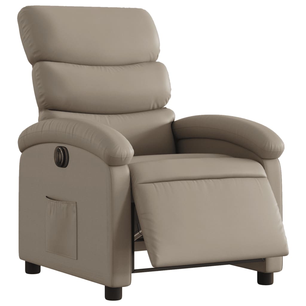 Fauteuil inclinable électrique Cappuccino Similicuir - XIOS