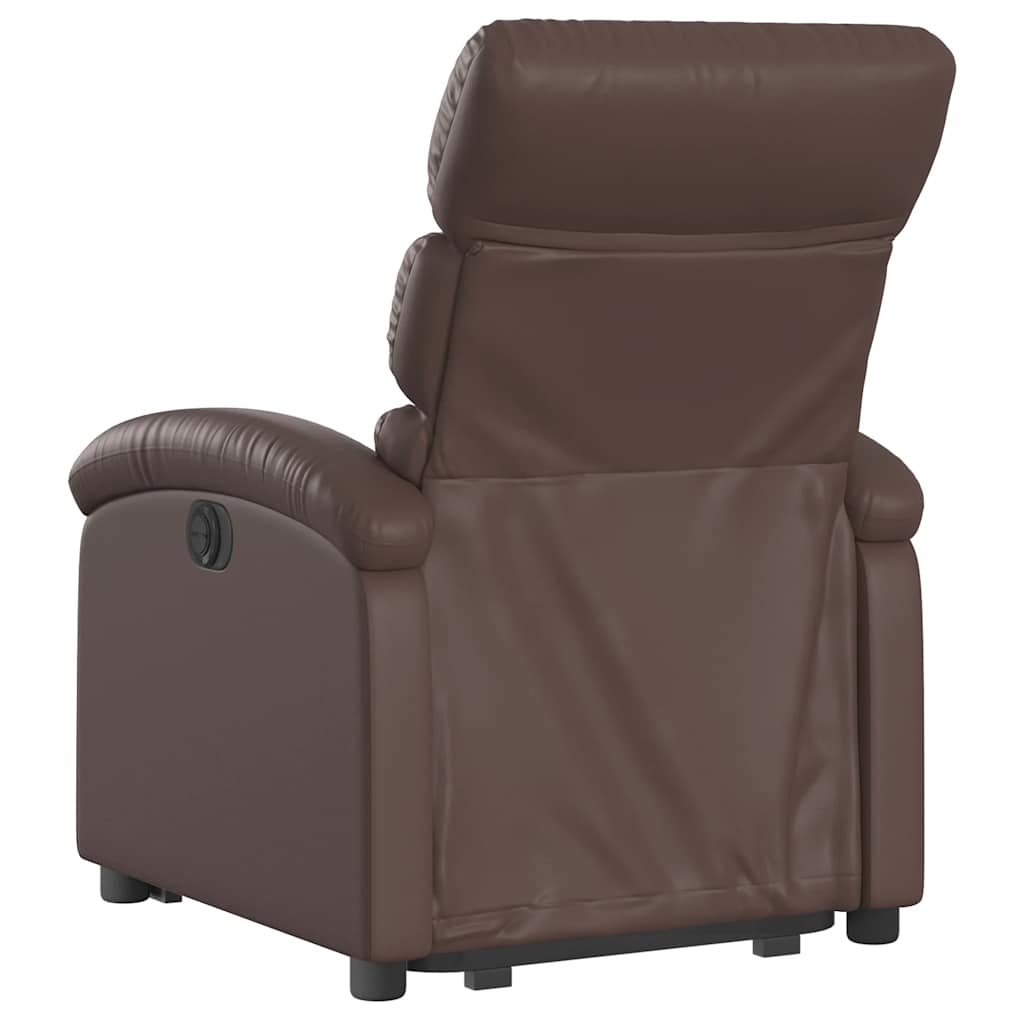 Fauteuil inclinable marron similicuir - XIOS