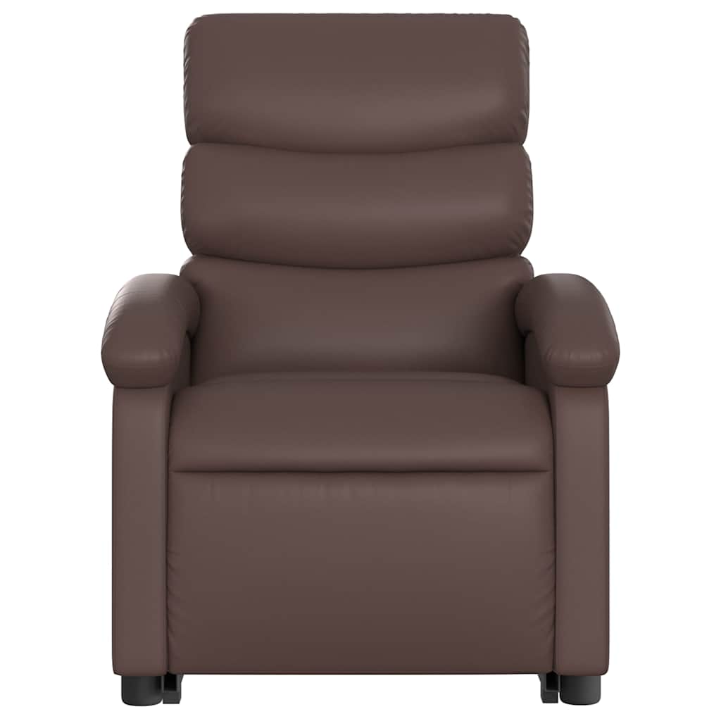 Fauteuil inclinable marron similicuir - XIOS