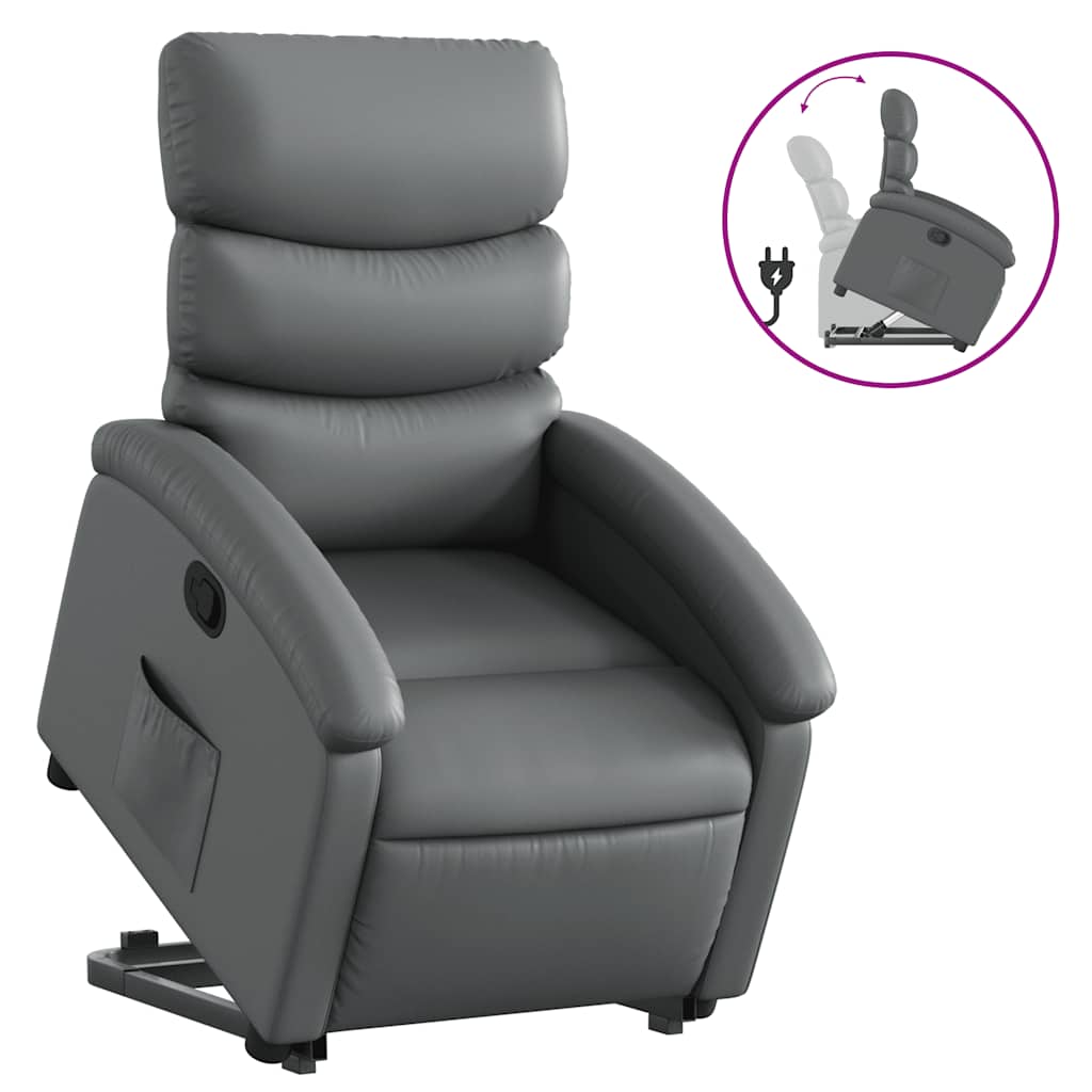 Fauteuil inclinable Gris Similicuir - XIOS