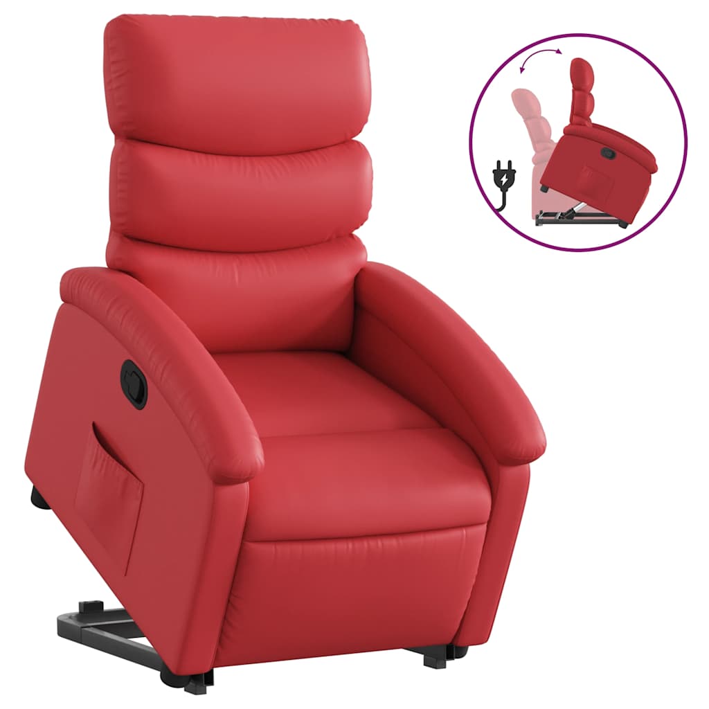 Fauteuil inclinable Rouge Similicuir - XIOS