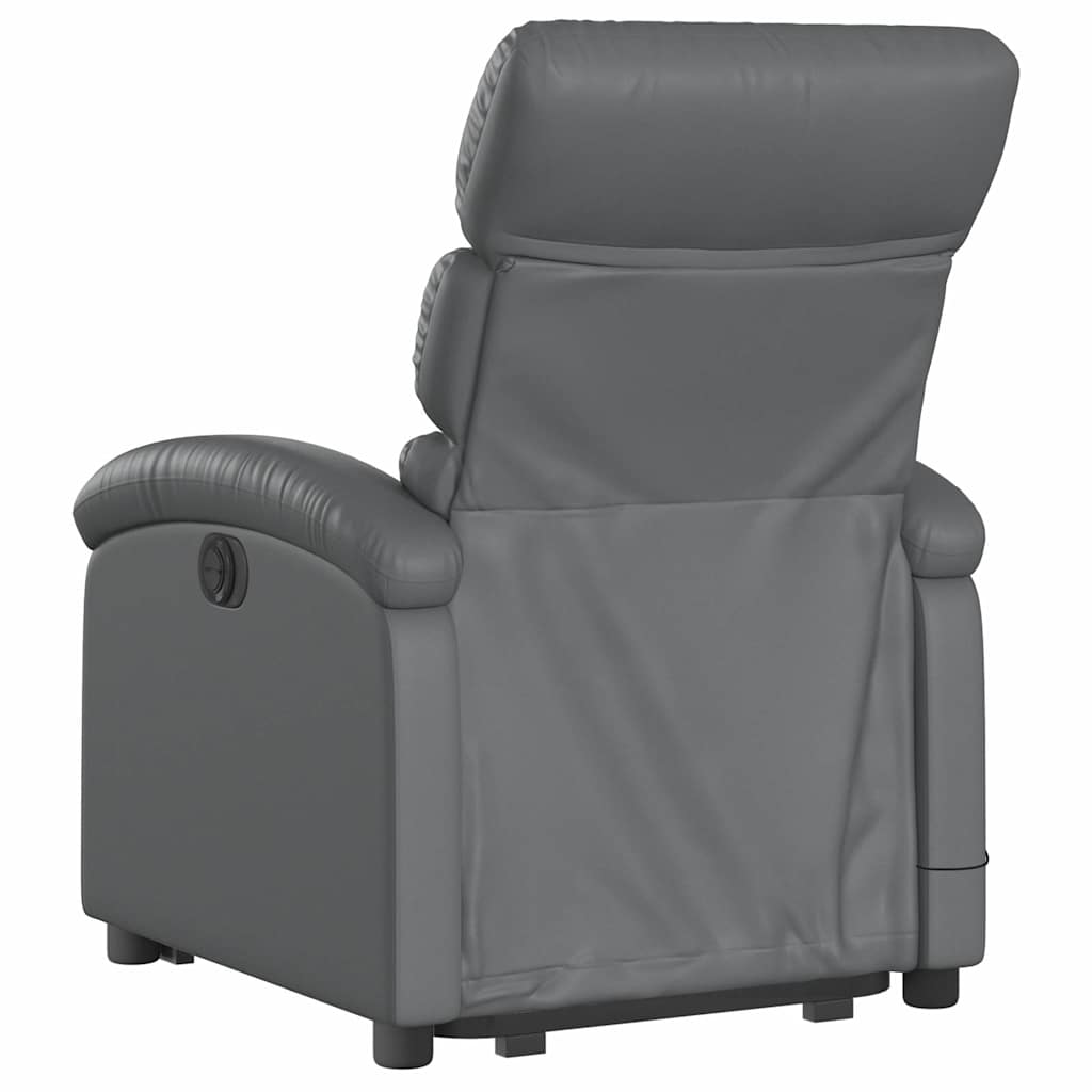 Fauteuil inclinable de massage Gris Similicuir - XIOS
